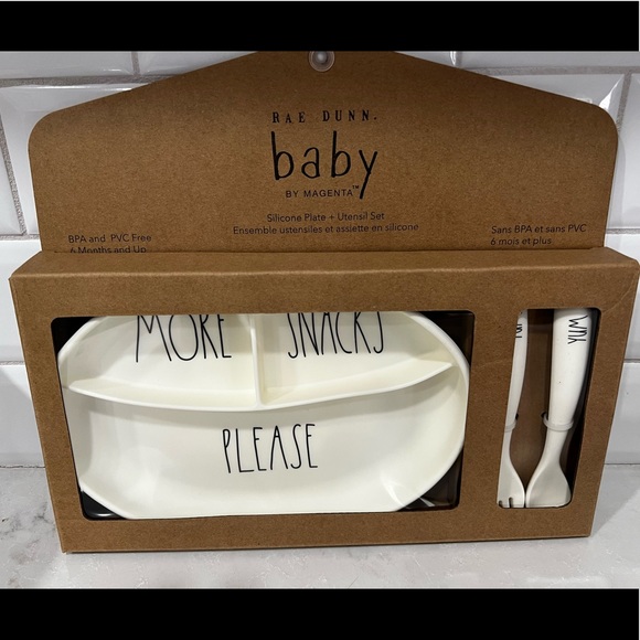 Rae Dunn Other - Rae Dunn Baby Set | Plate | Spoon